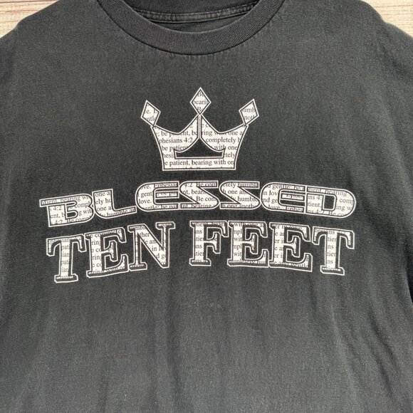 Blessed Brand Ten Feet Someday Logo T-Shirt‎ Adult Size XL Black - Picture 3 of 8